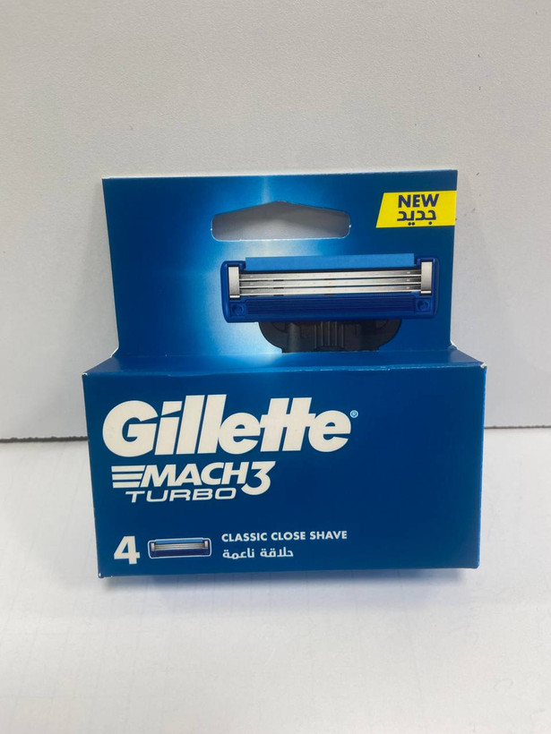 تیغ یدک ژیلت Gillette Mach3 Turbo بسته ۴ عددی